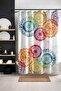 Bathroom Curtain, Colorful Lace Patterned Shower Curtain, Bathtub Curtain 175X200Cm