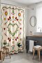 Bathroom Curtain, Love Motif Patterned Shower Curtain, Bathtub Curtain 175X200Cm - 2