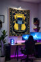 Chevy Classic Yellow – Anime Film Character Themed Quality Fabric, Room Decor Tapestry Wall Carpet - 2