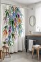 Bathroom Curtain, Colorful Leaves Patterned Shower Curtain, Bathtub Curtain 175X200Cm - 2