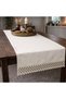 Lace Detailed Cream Runner Tablecloth Modern Stylish Living Room Kitchen Table Decoration Cover 40X110