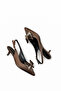 Women's Brown Satin Medium Heel Stiletto with Bow New Season Hk1092 - 9