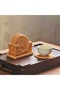 Rattan Bamboo Wicker Round Coasters Set of 6 & Decorative Cup Stand - 5