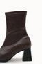 Mira Sola Women's Heeled Boots 00122100 Brown Skin - 6