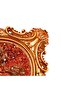 Handmade Dragon Amber Painting – Natural Amber Artwork with Decorative Gold Frame - 6