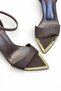 Women's Brown Sandals High Heel Single Strap Toe Covering New Season K1104 - 7