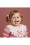 Baby Girl Dress with Confetti Collar and Ruffled Puffy Skirt - 2