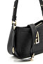 Black - Women's Crossbody Bag with Black Logo Sp1132 - 5