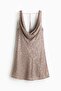 Sequined cowl-neck dress - 5