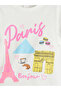 Ecru Paris Printed Girls' T-Shirt from Güli̇s Gi̇yi̇m - 3