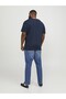 Men's Navy Blue Jjecorp Old Logo Tee Ss Crew Noos Pls Large Size T-Shirt - 3