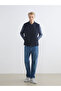 Navy Blue Standard Fit Men's Vest - 2