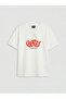 Original Oval Collar Printed Girls' 2-Piece T-Shirt - 6