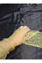 Vespera Sparkling Sequined Shahmaran Gloves Yellow - 2