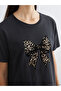 Gencc Quality Bowknot Printed 100% Cotton Women's T-Shirt - 6