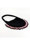 Handmade Black Velvet Ruffled Oval Shoulder Bag - 7