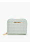 Monogram Print Zip Around Wallet