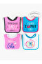 Pack of 4 - Dribble Proof Bib with Embroidery
