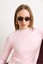 Women's Pink Shoulder Stone Detailed Soft Beard Knitwear Blouse Blz-19003235 - 4