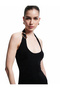 Sleeveless Glittery Slim Fit Long Evening Dress with Metal Accessories - 3