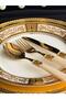 Cutlery Set 30 Pieces for 6 People Marta Beige Gold - 5