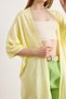 Women's Light Yellow Basic Seasonal Knitwear Cardigan Hrk-19000480 - 3