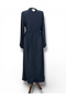 Our Navy Blue Modal Fabric Dress Model - 2
