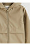 Lcw Kids Khaki Water Repellent Leather Look Boys' Coat - 5