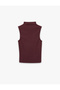 Cotton Lycra Slim Fit High Collar Sleeveless T-Shirt - 3