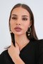 Gold Steel Convertible Steel Charm Earrings Alc-X15363