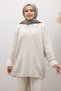 V-Neck Knitwear Set Tsd260117 Beige - 3