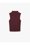 Cotton Lycra Slim Fit High Collar Sleeveless T-Shirt - 4