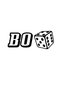Bo Zar Design Sticker Label - Laptop Helmet Phone Motor Waterproof Decal - 25X10 cm White