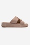 Blaze Beige Suede Genuine Leather Women's Slippers - 4