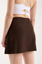 Fabric Bow Detail Mini Skirt with Shorts - 8