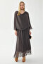 Lined Long Silk Dress