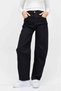 New Season High Waist Baggy Style Loose Women's Denim Pants with Back Buckle Detail - 3