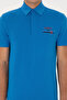 Men's Regular Fit Polo Collar Cobalt Blue T-Shirt 50324803-Vr077 - 6