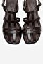 Cielos Brown Genuine Leather Women's Thick Heeled Sandals - 2