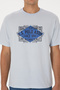 Men's Comfort Fit Crew Neck Light Blue T-Shirt 50324811-Vr003 - 6