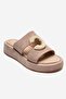 Blaze Beige Suede Genuine Leather Women's Slippers - 3