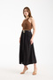Belted Slit Tencel Midi Skirt - Belted Slit Tencel Midi Skirt Trend - 4