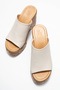 Saraly Women's Genuine Leather Slippers Beige - 4