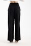 Belt Detail Textured and Drapey Business Palazzo Pants High Waist - 8