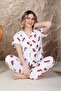 Women's Cotton Trousers Pajama Set - 2