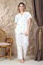 Women's Cotton Trousers Pajama Set - 8