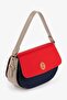 101 Red Women's Bag with Shoulder Bag Zippers and Lined Internal Compartments - 3