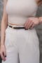 Long Buckle Gold Women's Belt Trouser Belt Dress Belt Shirt Belt Coat Belt - 5