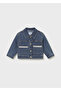 Baby Girl Striped Denim Jacket 1490 - 4
