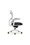 Modern Ergonomic Executive Office Chair Without Headrest, White Frame, Adjustable Height, for Office - 2